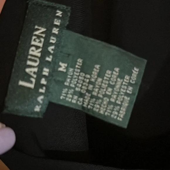 Lauren Ralph Lauren Black Sleeveless VNeck Maxi Dress Size Medium - Picture 6 of 6